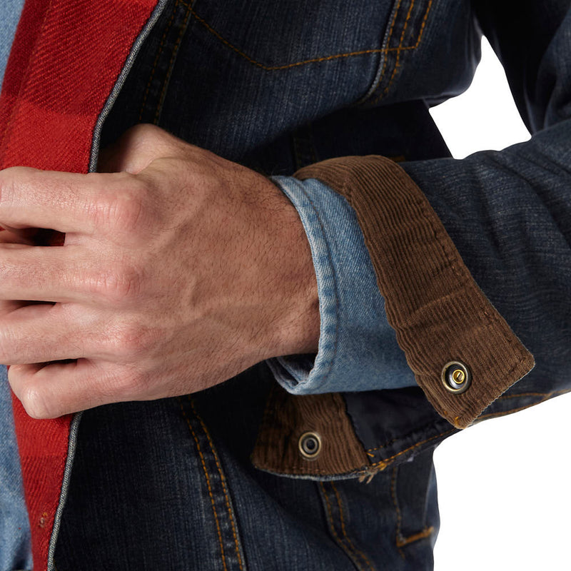 Wrangler Men's Lined Rustic Blue Denim Jacket