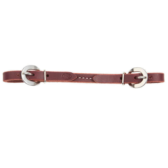 Latigo Soild Sewn Curb Strap with Stainless Steel Buckles
