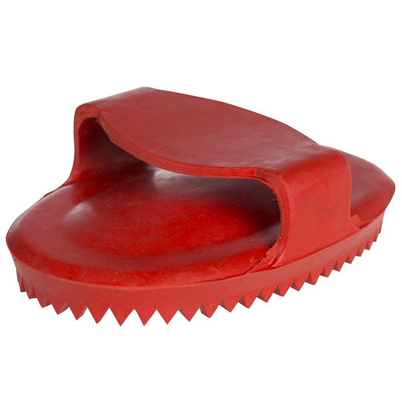Junior Soft Rubber Curry Comb Red