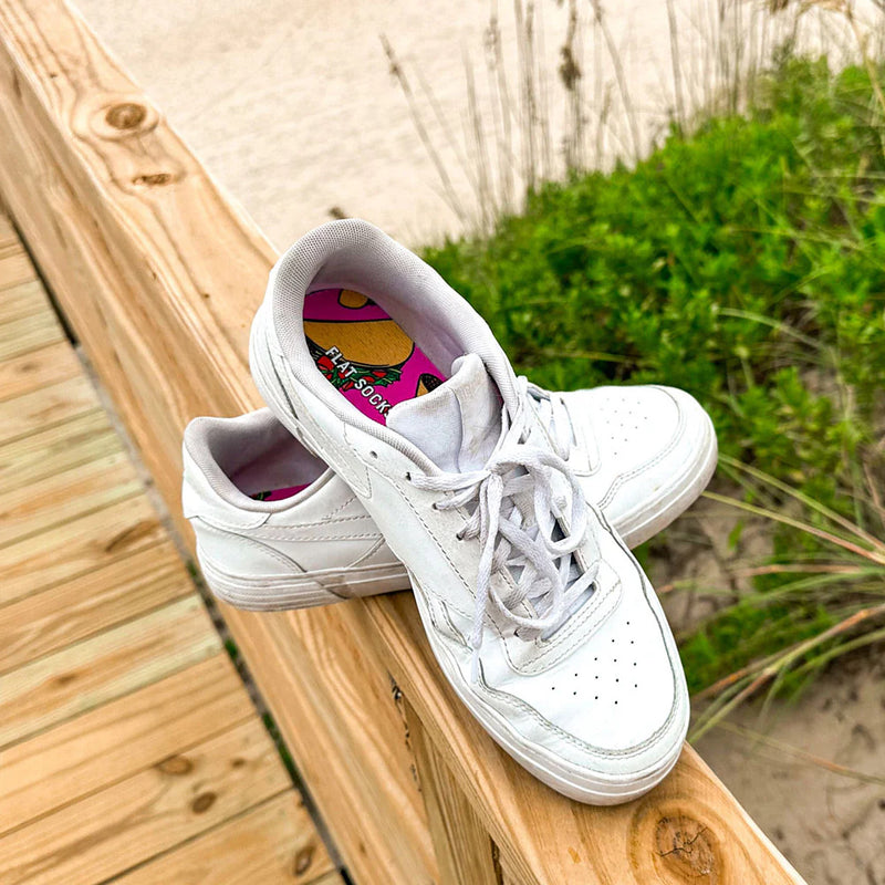 Flat Socks Taco `Bout It Pink Mesh Flat Sock SMALL