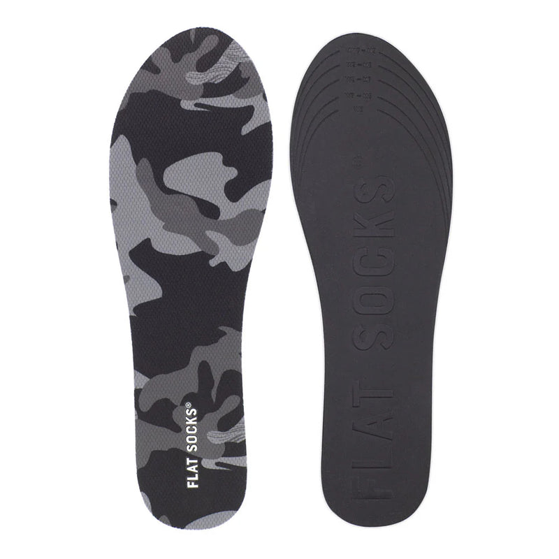 Flat Socks Black Camo Mesh Flat Sock