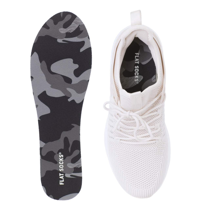 Flat Socks Black Camo Mesh Flat Sock