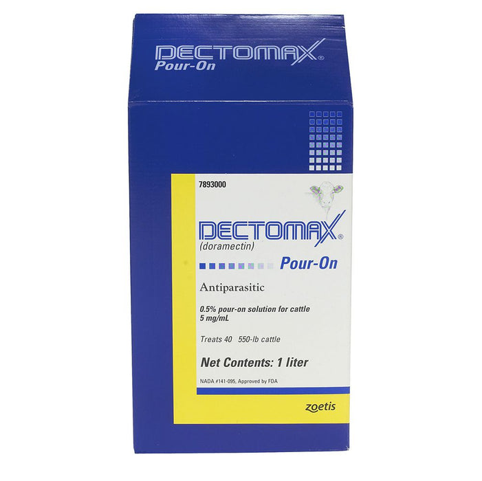 Dectomax Pour-On Solution Dewormer 1 Liter