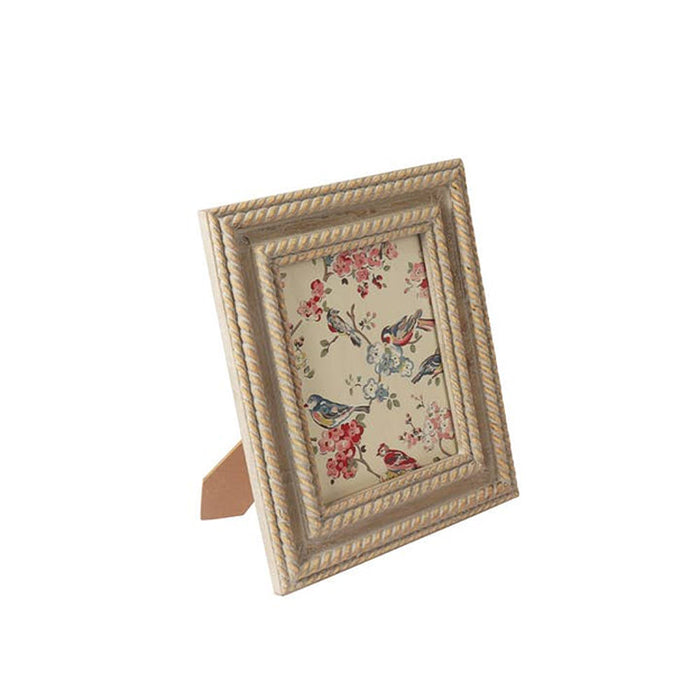 India Handicrafts Rope Carved Grey Frame 8x10