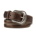 Men's Leather Belt with Silver Concho