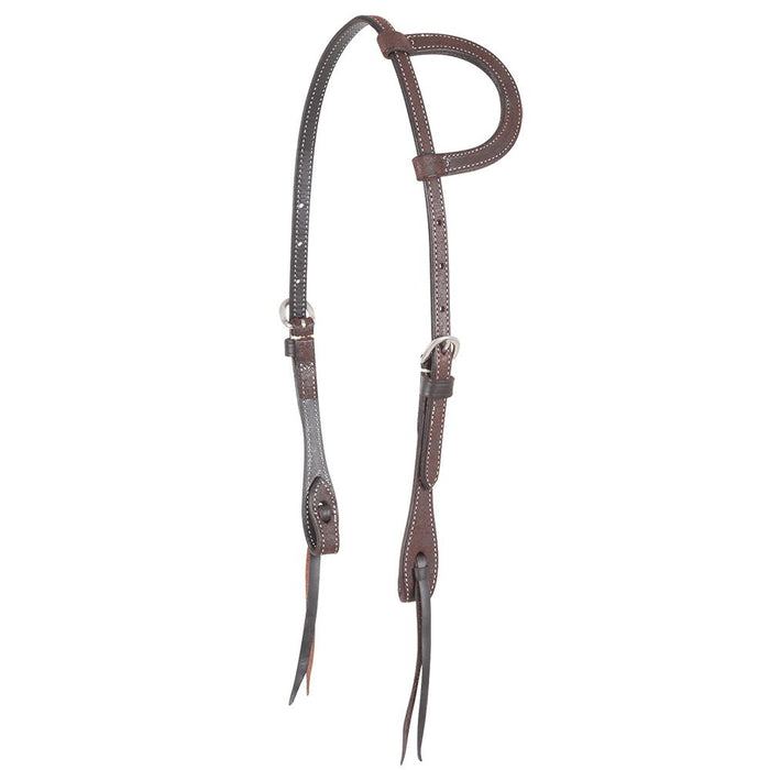 Roughout Slip Ear Headstall Chocolate