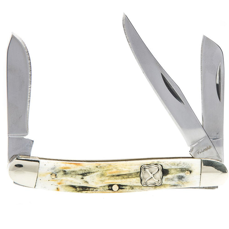 Twisted X Natural Aged Bone Medium Stockmann Knife