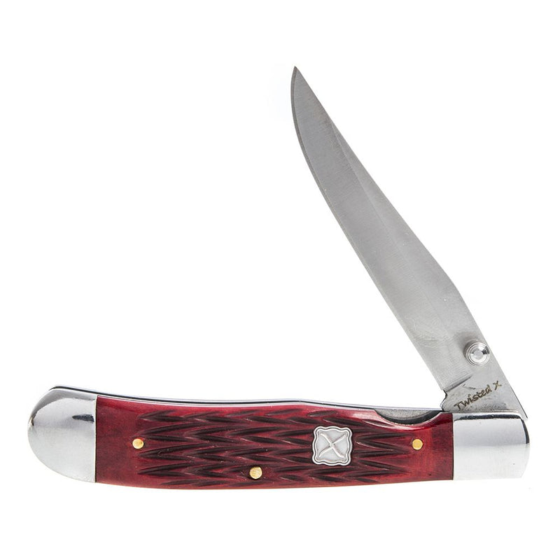 Twisted X Red Bone Trapperlock Knife