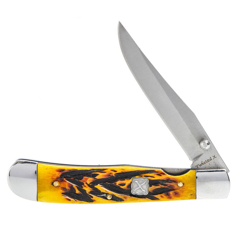 Twisted X Yellow Bone Trapperlock Knife
