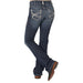 Women's R.E.A.L. Entwined Mid Rise Stretch Boot Cut Jeans