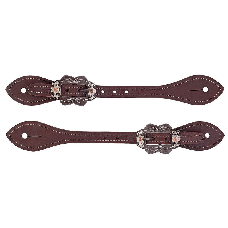 Oiled Canyon Rose Straight Spur Straps