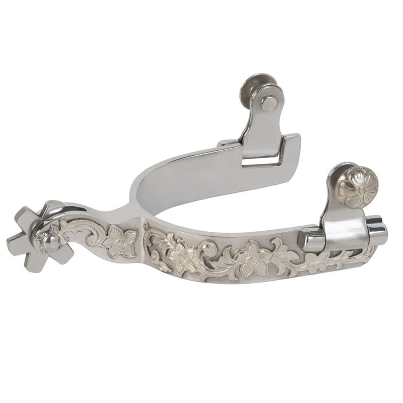 Ladies Floral German Silver Spur
