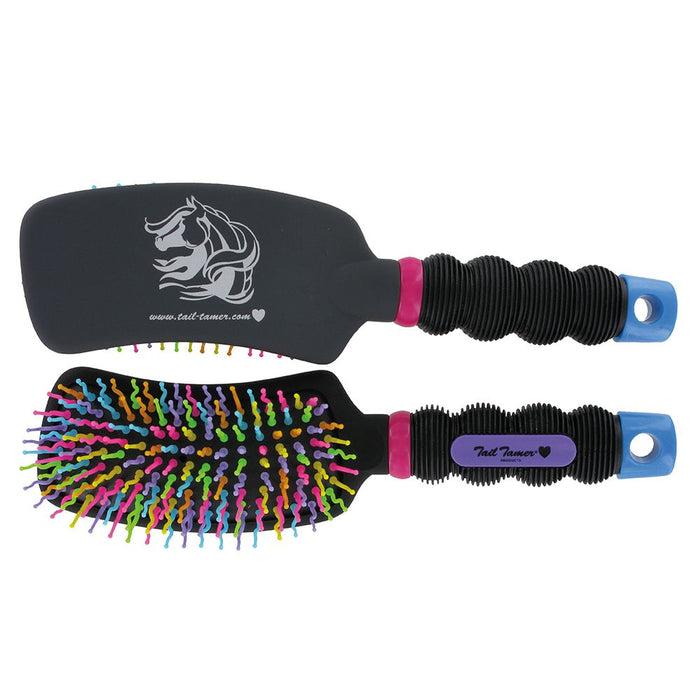 Tail Tamer by Professional's Choice Curved Handle Rainbow Brush