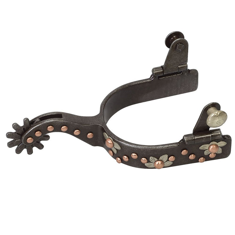 Ladies Floral Spur w/Copper Dots