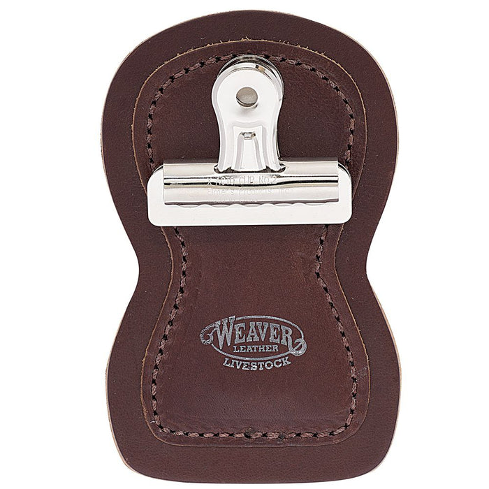 Leather Brown Show Number Holder