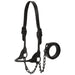 Leather Black Magic Show Halter Medium