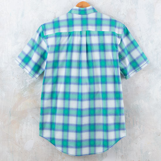 Panhandle Rough Stock Blue Ombre Plaid Shirt