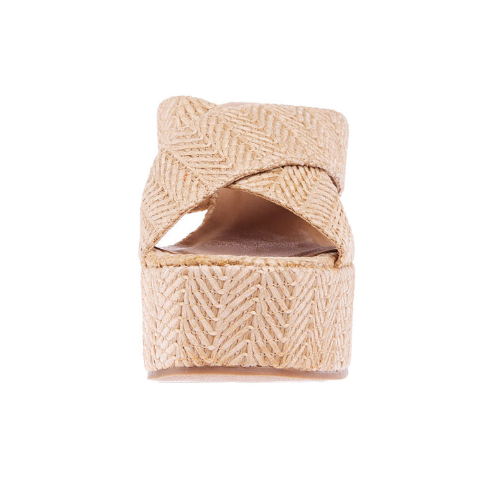Shu Shop Women's Ludovica Natural Woven Wedge Shoe