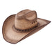 Amarillo Sky Palm Leaf 4 1/8in Brim Hat