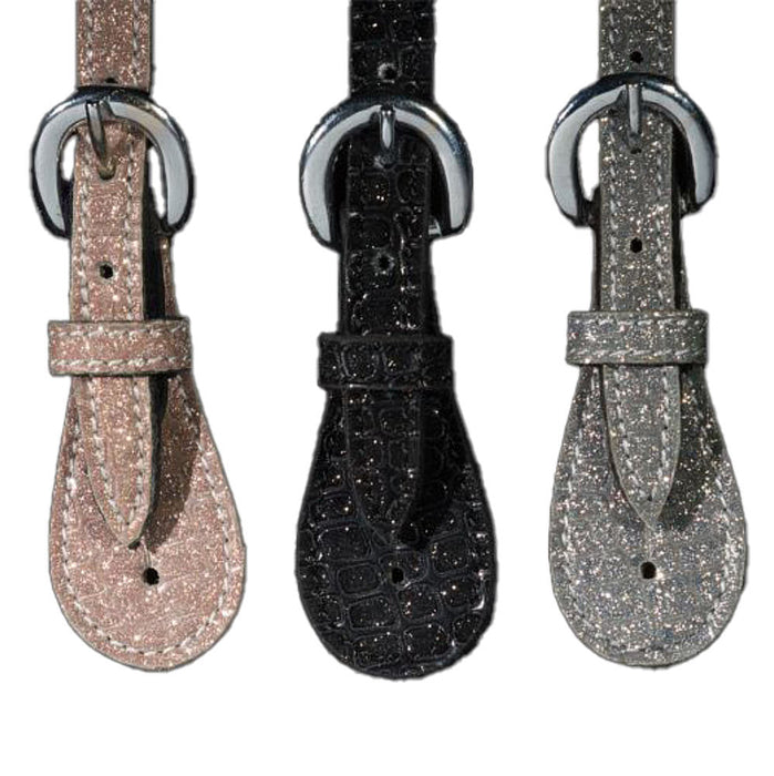Tough 1 Glitter Crocodile Spur Straps