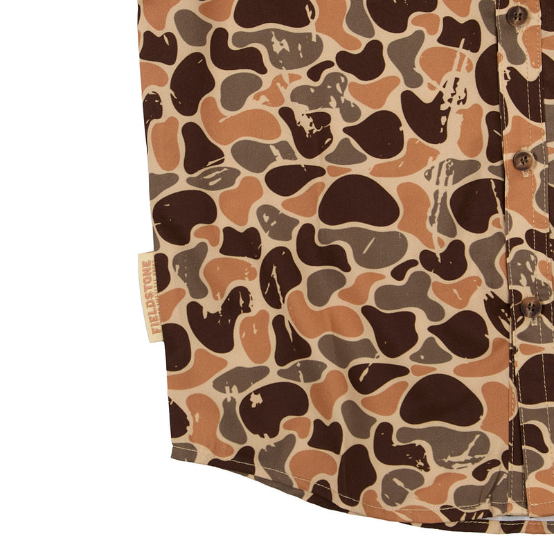 Fieldstone Boy's Woodlands Camo Button Shirt