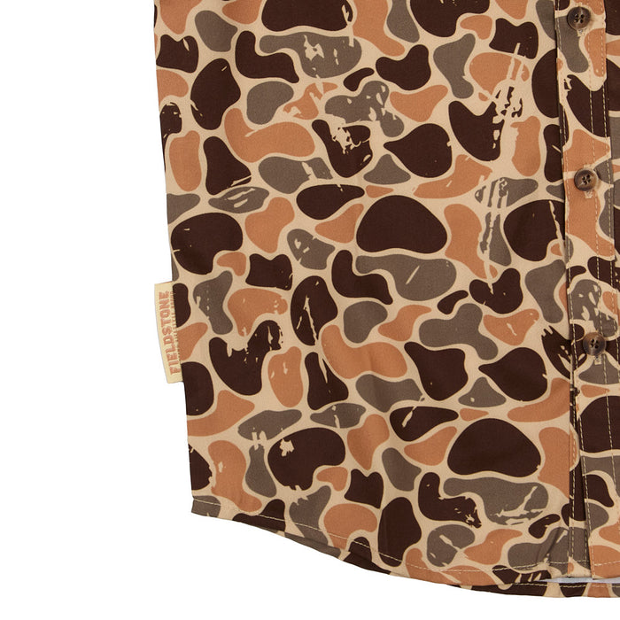 Fieldstone Boy's Woodlands Camo Button Shirt