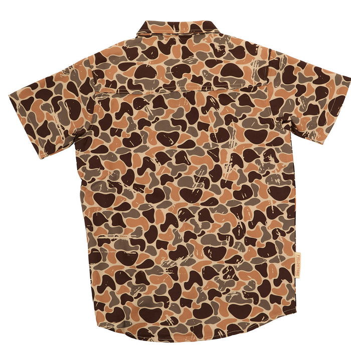 Fieldstone Boy's Woodlands Camo Button Shirt