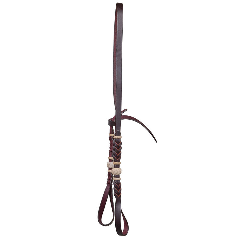 NRS Latigo Leather Bosal Hanger with Rawhide Accents