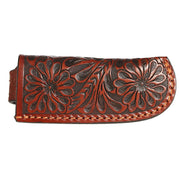 Leather Tooled Knife Sheath KS123