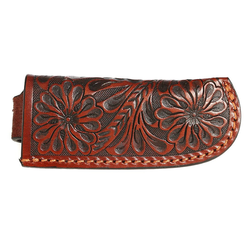 Leather Tooled Knife Sheath KS123