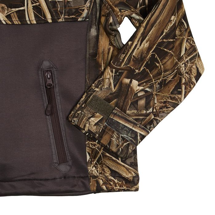 Fieldstone Boy's Real Tree Marshland Camo Quarter Zip
