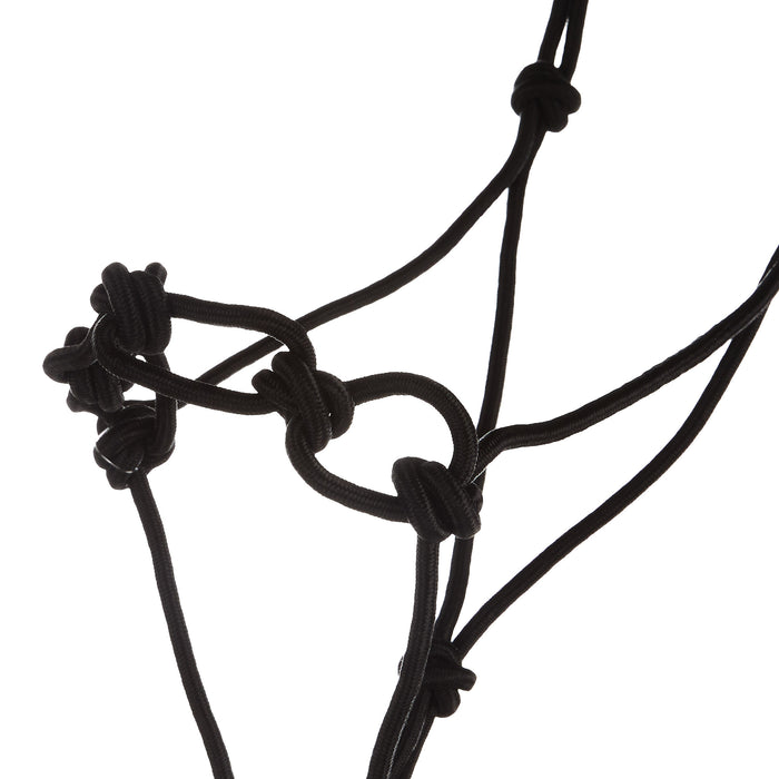 Mustang Infinity Knot Horse Rope Halter with 12 Foot Lead Rope