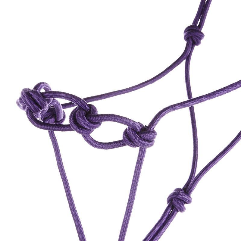 Mustang Infinity Knot Horse Rope Halter with 12 Foot Lead Rope