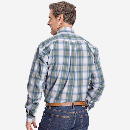 Stetson Moss Dobby Plaid Shirt