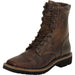 Mens Rugged Tan Steel Toe Lace Up Work Boots