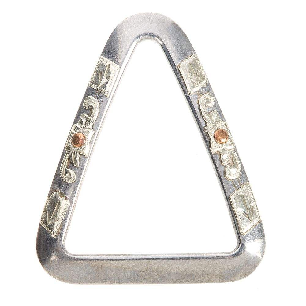 Cowpuncher Latigo Keeper With Floral Engraving