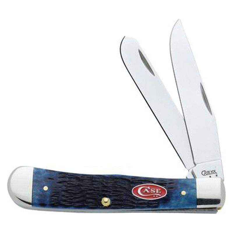 Case Navy Blue Bone Trapper Knife