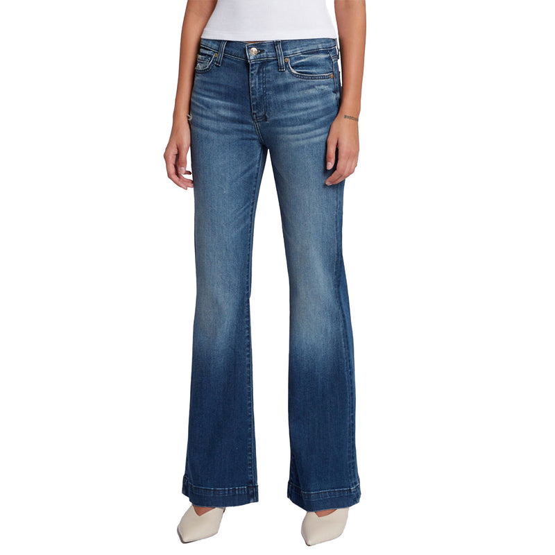 7 For All Mankind 7 Women's Dojo Lake Blue Trouser