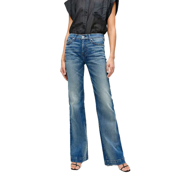 7 For All Mankind DOJO Distressed Authentic Light Jeans