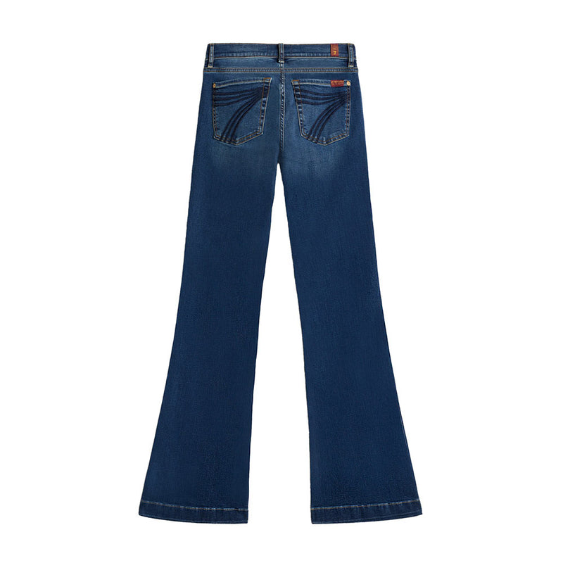7 For All Mankind Women's Dojo Flare Wide Leg Jeans