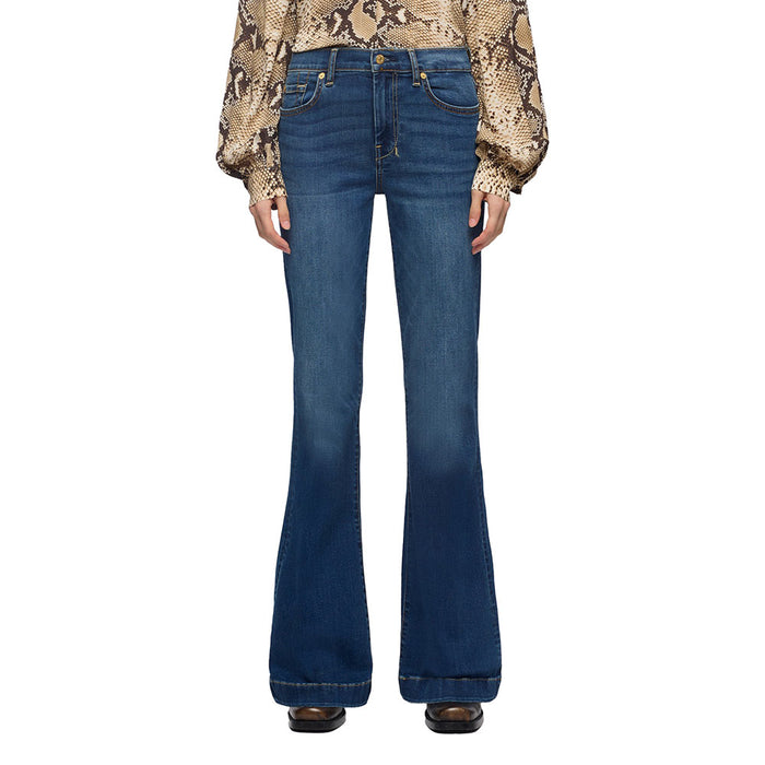 7 For All Mankind Women's Dojo Flare Wide Leg Jeans