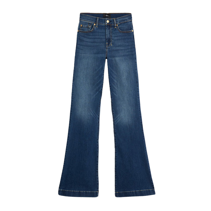 7 For All Mankind Women's Dojo Flare Wide Leg Jeans