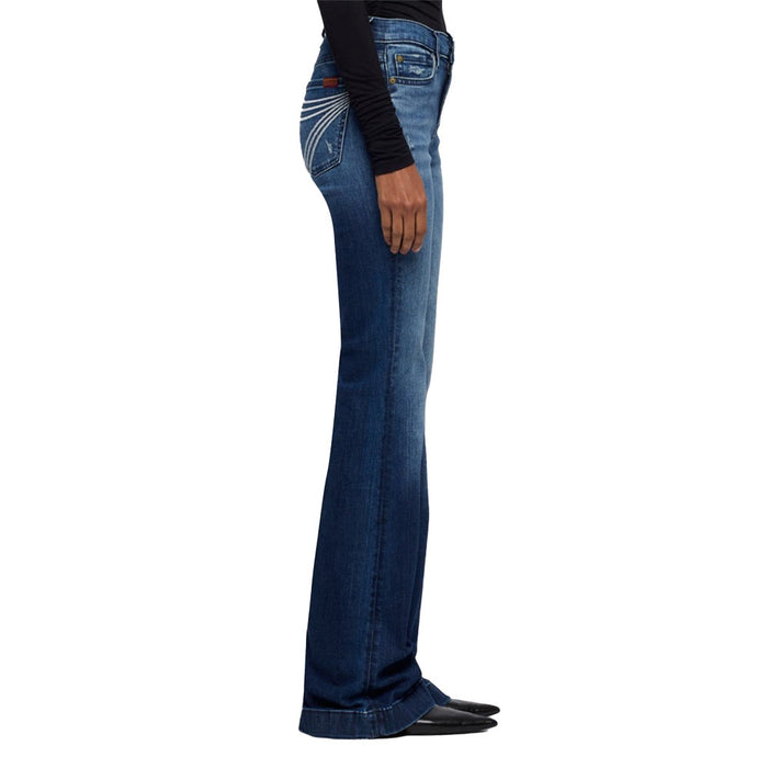 7 For All Mankind Women's Dojo Lake Blue Jeans