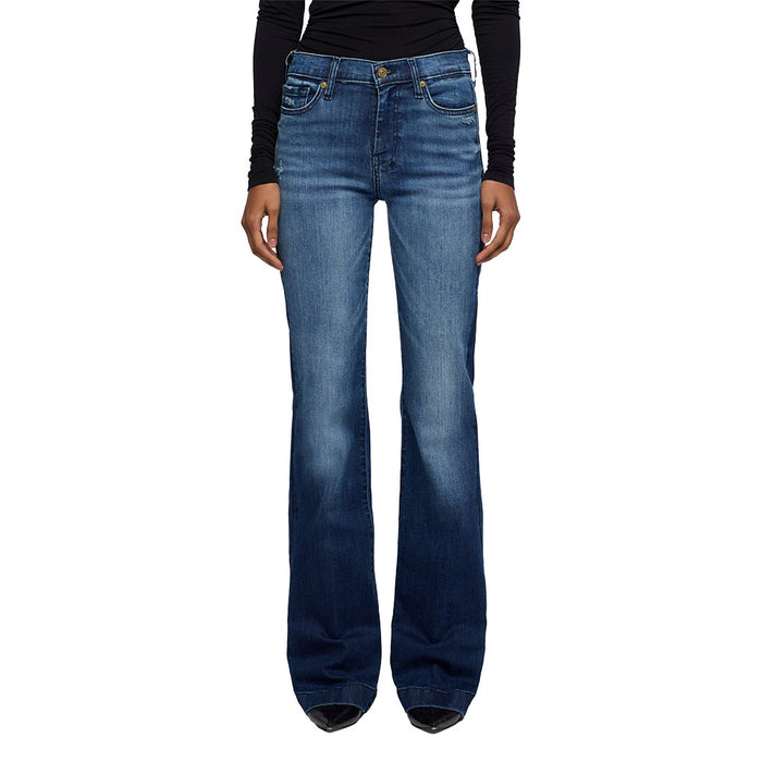 7 For All Mankind Women's Dojo Lake Blue Jeans