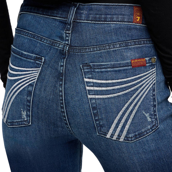 7 For All Mankind Women's Dojo Lake Blue Jeans