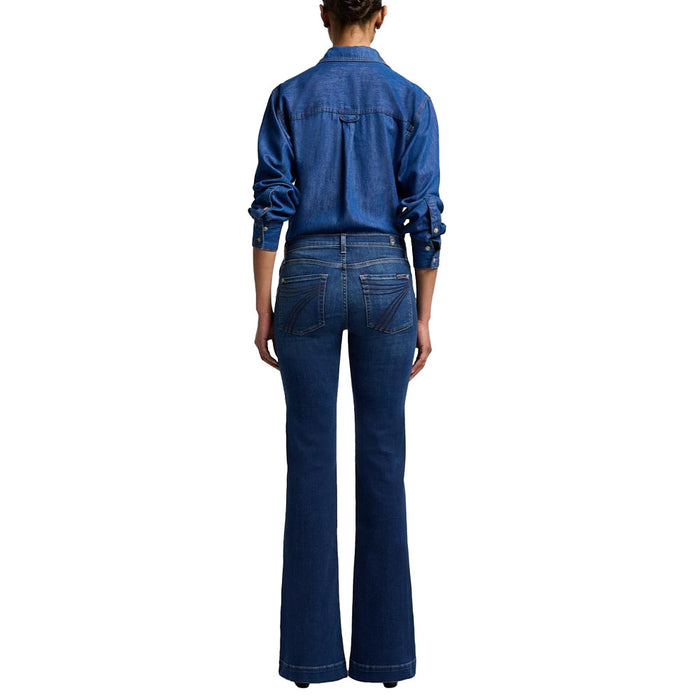 7 For All Mankind Women's Dojo Wide Leg Trouser Jeans Moreno