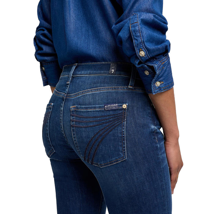 7 For All Mankind Women's Dojo Wide Leg Trouser Jeans Moreno