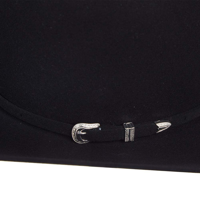 American Hats 7X Black 4 /4in. Brim Open Crown Felt Cowboy Hat