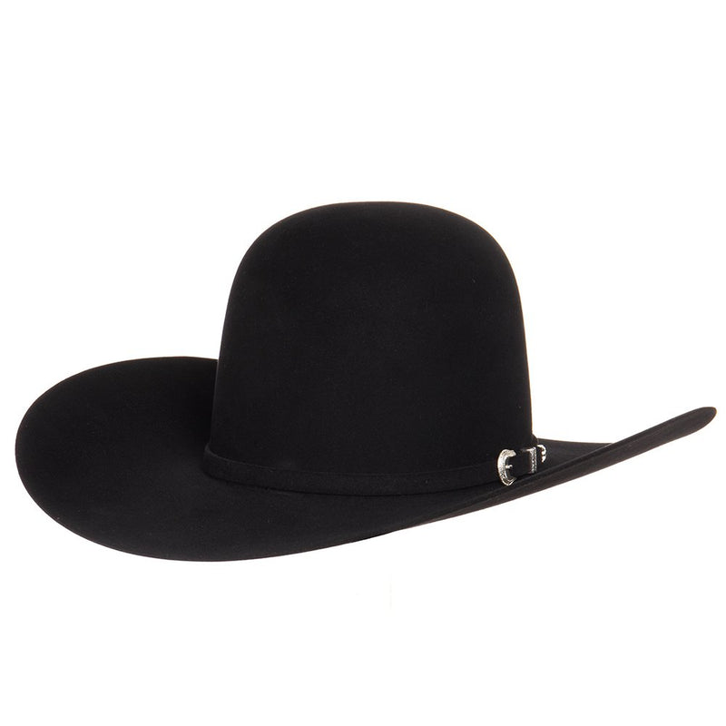 American Hats 7X Black 4 /4in. Brim Open Crown Felt Cowboy Hat