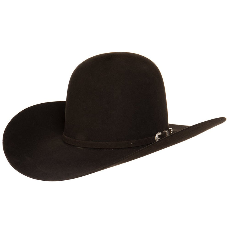 American Hats 7X Chocolate Open Crown 4-1/4 Brim Felt Cowboy Hat